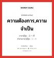 ニーズ ภาษาไทย?, คำศัพท์ภาษาไทย - ญี่ปุ่น ニーズ ภาษาญี่ปุ่น ความต้องการ,ความจำเป็น คำอ่านภาษาญี่ปุ่น ニーズ หมวด n หมวด n