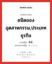 ชนิดของอุตสาหกรรม,ประเภทธุรกิจ ภาษาญี่ปุ่นคืออะไร, คำศัพท์ภาษาไทย - ญี่ปุ่น ชนิดของอุตสาหกรรม,ประเภทธุรกิจ ภาษาญี่ปุ่น 業種 คำอ่านภาษาญี่ปุ่น ぎょうしゅ หมวด n หมวด n