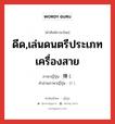 ดีด,เล่นดนตรีประเภทเครื่องสาย ภาษาญี่ปุ่นคืออะไร, คำศัพท์ภาษาไทย - ญี่ปุ่น ดีด,เล่นดนตรีประเภทเครื่องสาย ภาษาญี่ปุ่น 弾く คำอ่านภาษาญี่ปุ่น ひく หมวด vt หมวด vt