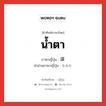 น้ำตา ภาษาญี่ปุ่นคืออะไร, คำศัพท์ภาษาไทย - ญี่ปุ่น น้ำตา ภาษาญี่ปุ่น 涙 คำอ่านภาษาญี่ปุ่น なみだ หมวด n หมวด n