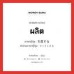 ผลิต ภาษาญี่ปุ่นคืออะไร, คำศัพท์ภาษาไทย - ญี่ปุ่น ผลิต ภาษาญี่ปุ่น 生産する คำอ่านภาษาญี่ปุ่น せいさんする หมวด v หมวด v