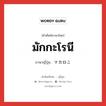 มักกะโรนี ภาษาญี่ปุ่นคืออะไร, คำศัพท์ภาษาไทย - ญี่ปุ่น มักกะโรนี ภาษาญี่ปุ่น マカロニ หมวด n หมวด n