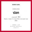 ปอก ภาษาเกาหลีคืออะไร, คำศัพท์ภาษาไทย - เกาหลี ปอก ภาษาเกาหลี 까다 ตัวอย่าง 껍질을 까다 [กอบ-จี-รึล กา-ดา] แปลว่า ปอกเปลือก