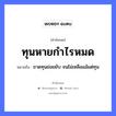 ทุนหายกำไรหมด ความหมายคือ?, คำพังเพย ทุนหายกำไรหมด หมายถึง ขาดทุนย่อยยับ จนไม่เหลือแม้แต่ทุน