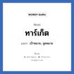 ทาร์เก็ต แปลว่า? วิเคราะห์ชื่อ ทาร์เก็ต, ชื่อเล่น ทาร์เก็ต แปลว่า เป้าหมาย, จุดหมาย