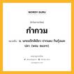 กำกวม หมายถึงอะไร?, คำในภาษาไทย กำกวม หมายถึง น. นกขนปีกสีเขียว ปากแดง กินกุ้งและปลา. (พจน. ๒๔๙๓).