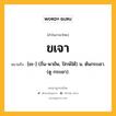 ขเจา หมายถึงอะไร?, คำในภาษาไทย ขเจา หมายถึง [ขะ-] (ถิ่น-พายัพ, ปักษ์ใต้) น. ต้นกระเชา. (ดู กระเชา).