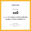 จลนี หมายถึงอะไร?, คำในภาษาไทย จลนี หมายถึง [จะ-] (กลอน) น. ชะนี เช่น จลนีหวนโหนปลายทูม. (ม. คําหลวง ทานกัณฑ์). (ป.).