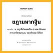 ชฎามหากฐิน หมายถึงอะไร?, คำในภาษาไทย ชฎามหากฐิน หมายถึง น. ชฎาที่ทํายอดเป็น ๕ ยอด มีขนนกการเวกปักตอนบน, ชฎาห้ายอด ก็เรียก.