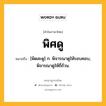 พิศดู หมายถึงอะไร?, คำในภาษาไทย พิศดู หมายถึง [พิดสะดู] ก. พิจารณาดูให้รอบคอบ, พิจารณาดูให้ถี่ถ้วน.