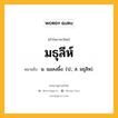 มธุลีห์ หมายถึงอะไร?, คำในภาษาไทย มธุลีห์ หมายถึง น. แมลงผึ้ง. (ป.; ส. มธุลิห).