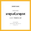 มาตุรงค์,มาตุเรศ หมายถึงอะไร?, คำในภาษาไทย มาตุรงค์,มาตุเรศ หมายถึง (กลอน) น. แม่.