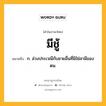 มีชู้ หมายถึงอะไร?, คำในภาษาไทย มีชู้ หมายถึง ก. ล่วงประเวณีกับชายอื่นที่มิใช่สามีของตน.