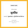 มุสลิม หมายถึงอะไร?, คำในภาษาไทย มุสลิม หมายถึง [มุดสะลิม] น. ผู้นับถือศาสนาอิสลาม.