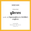 มูลิกากร หมายถึงอะไร?, คำในภาษาไทย มูลิกากร หมายถึง น. ข้าทูลละอองธุลีพระบาท, เรียกให้เต็มว่า บาทมูลิกากร.