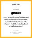 ลูกลอย หมายถึงอะไร?, คำในภาษาไทย ลูกลอย หมายถึง น. อุปกรณ์ภายในถังน้ำของส้วมชักโครกเป็นต้น มีหน้าที่รักษาระดับน้ำในถังน้ำให้คงที่; อุปกรณ์ชนิดหนึ่งสำหรับเครื่องยนต์ อยู่ในคาร์บูเรเตอร์ ทำหน้าที่รักษาระดับน้ำมันเชื้อเพลิงภายในห้องลูกลอยให้คงที่.