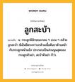 ลูกสะบ้า หมายถึงอะไร?, คำในภาษาไทย ลูกสะบ้า หมายถึง น. กระดูกมีลักษณะกลม ๆ แบน ๆ คล้ายลูกสะบ้า มีเอ็นยึดระหว่างกล้ามเนื้อต้นขาด้านหน้ากับกระดูกหน้าแข้ง ประกอบเป็นส่วนนูนสุดของกระดูกหัวเข่า, สะบ้าหัวเข่า ก็ว่า.