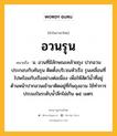 อวนรุน หมายถึงอะไร?, คำในภาษาไทย อวนรุน หมายถึง น. อวนที่มีลักษณะคล้ายถุง ปากอวนประกอบกับคันรุน ติดตั้งบริเวณหัวเรือ รุนเคลื่อนที่ไปพร้อมกับเรืออย่างต่อเนื่อง เพื่อให้สัตว์น้ำที่อยู่ด้านหน้าปากอวนเข้ามาติดอยู่ที่ก้นถุงอวน ใช้ทำการประมงในระดับน้ำลึกไม่เกิน ๑๕ เมตร.