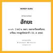 อักขะ หมายถึงอะไร?, คำในภาษาไทย อักขะ หมายถึง [-ขะ] น. เพลา, เพลาเกวียนหรือรถ; เกวียน; กระดูกไหปลาร้า. (ป.; ส. อกฺษ).