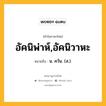 อัคนิพ่าห์,อัคนิวาหะ หมายถึงอะไร?, คำในภาษาไทย อัคนิพ่าห์,อัคนิวาหะ หมายถึง น. ควัน. (ส.).