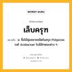 เล็บครุฑ หมายถึงอะไร?, คำในภาษาไทย เล็บครุฑ หมายถึง น. ชื่อไม้พุ่มหลายชนิดในสกุล Polyscias วงศ์ Araliaceae ใบมีลักษณะต่าง ๆ.