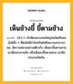 เห็นช้างขี้ ขี้ตามช้าง หมายถึงอะไร?, คำในภาษาไทย เห็นช้างขี้ ขี้ตามช้าง หมายถึง (สํา) ก. ทําเลียนแบบคนใหญ่คนโตหรือคนมั่งมีทั้ง ๆ ที่ตนไม่มีกําลังทรัพย์หรือความสามารถพอ, มีความหมายอย่างเดียวกับ เห็นเขาขึ้นคานหาม เอามือประสานก้น หรือเห็นเขาขึ้นคานหาม เอามือประสานรัดก้น.