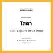 โสดา หมายถึงอะไร?, คำในภาษาไทย โสดา หมายถึง น. ผู้ฟัง. (ป. โสตา; ส. โศฺรตฺฤ).