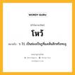 โหว้ หมายถึงอะไร?, คำในภาษาไทย โหว้ หมายถึง ว. โว่, เป็นช่องเป็นรูที่แลเห็นลึกหรือทะลุ.