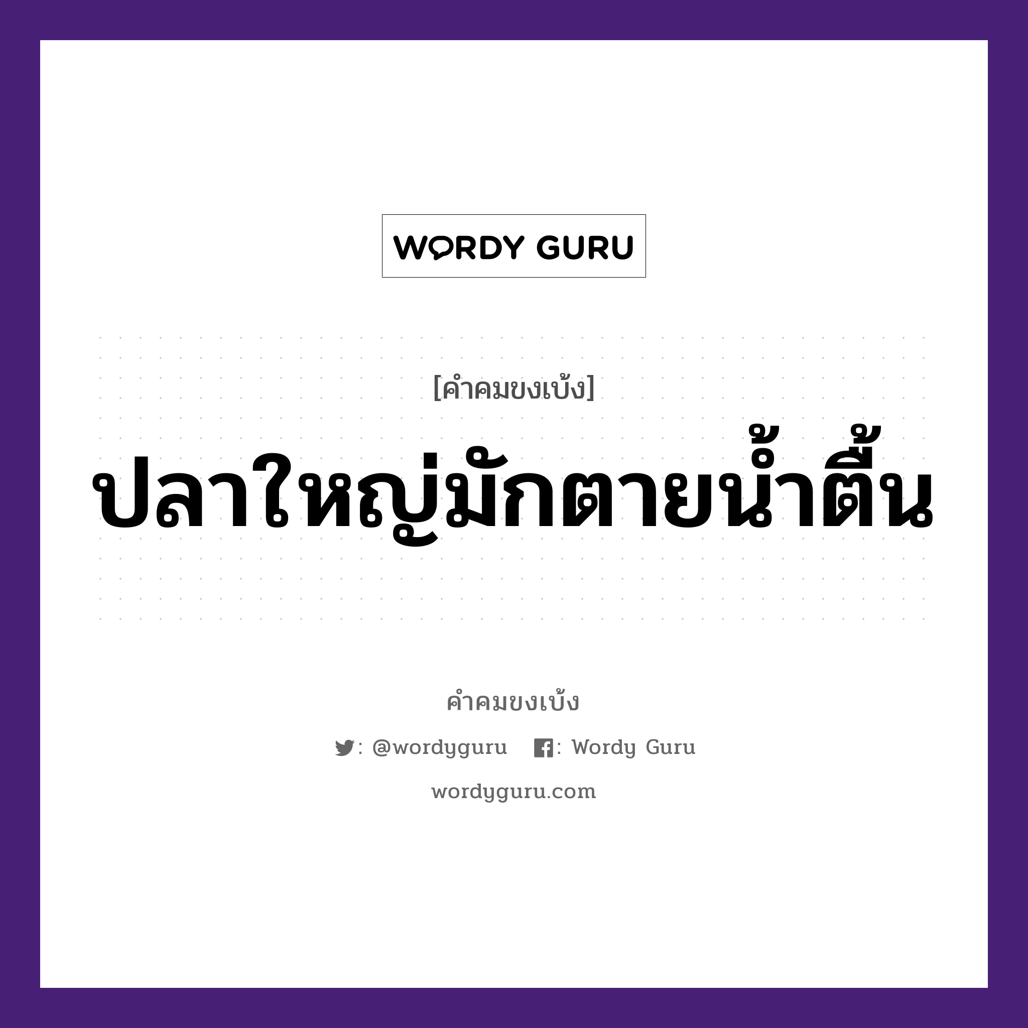 ปลาใหญ่มักตายน้ำตื้น, คำคมขงเบ้ง ปลาใหญ่มักตายน้ำตื้น